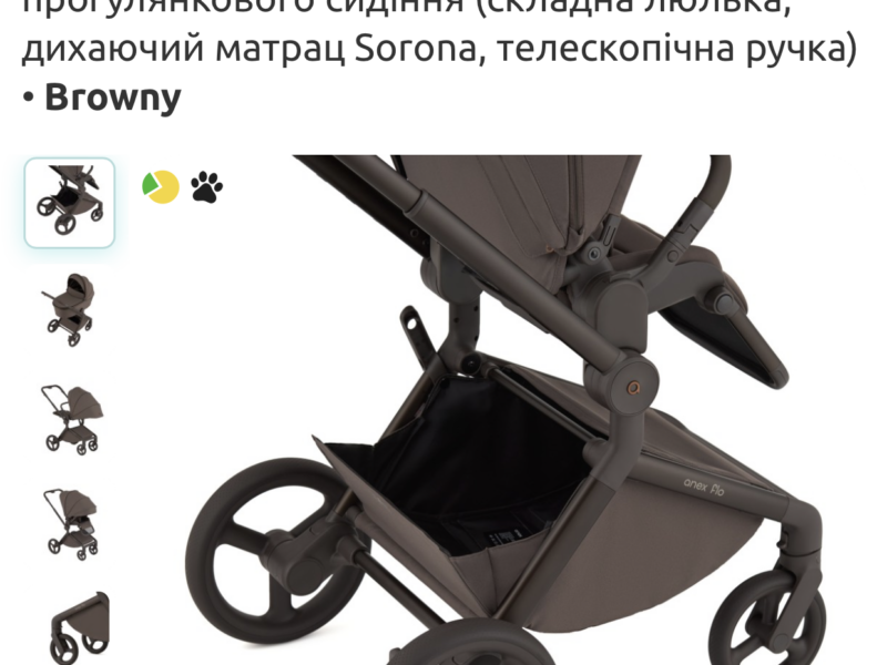 Коляска универсальная 2в1 Anex Flo, Browny