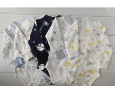 Дитячий боді з довгим рукавом для хлопчика з футеру, зріст 68 Код: ВкР5 9-052ф