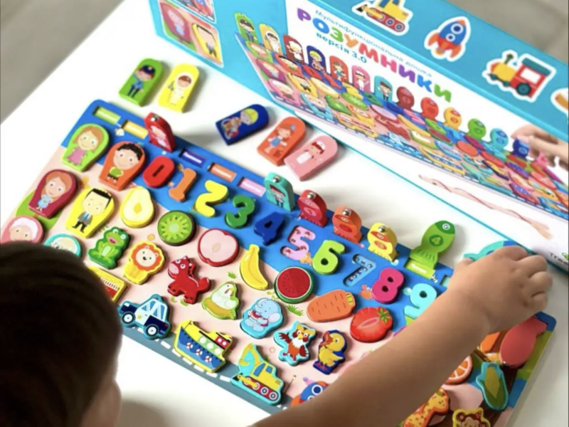 Деревяний розвиваючий дитячий Сортер по методиці Монтессорі 1980 Limo toy 5 В 1 українською мовою Код: 1726269195