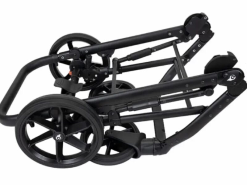 Дитяча коляска 2 в 1 від Angelina Fibi бежева (екошкіра, Ang FS17)