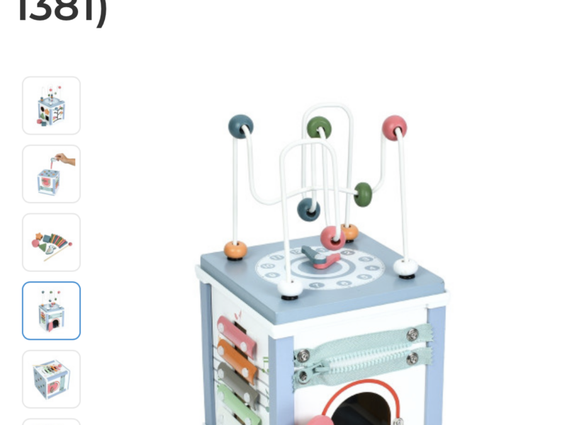 Деревянная игрушка Центр развивающий Tree Toys бизикуб, лабиринт на проволоке, ксилофон-5тон., магнитная игра (MD 1381)