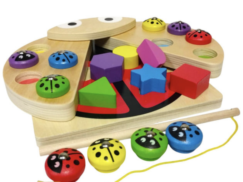 Деревянная игрушка Tree Toys Божья коровка сортер, рыбалка (MD 1876)