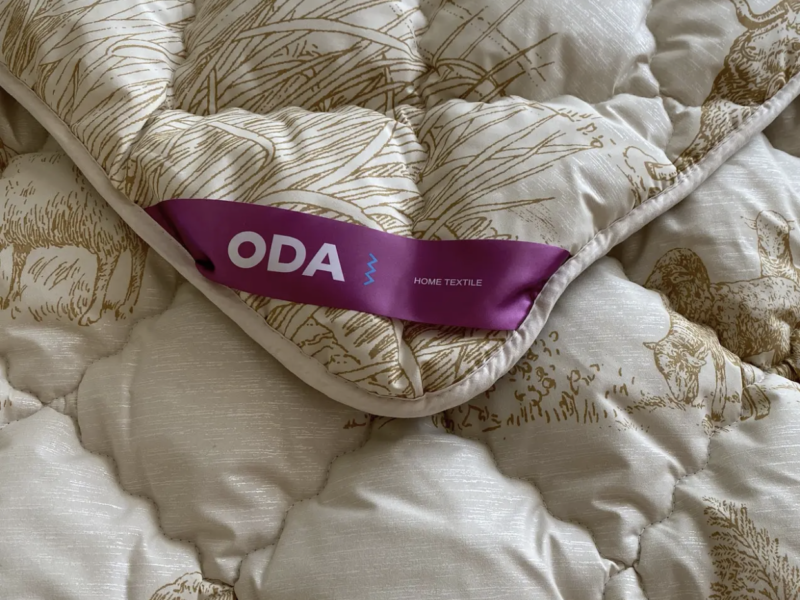 Ковдра на вовні євро розміру 200х220 Якісна тепла зимова ковдра ODA Код: 1088