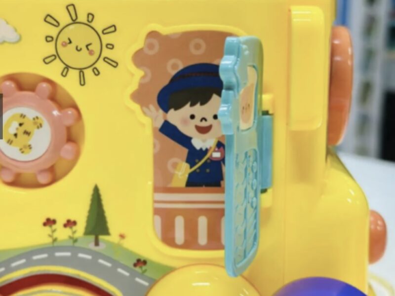 Розвивальна гра сортер для малюків Автобус іграшковий Розвивальні іграшки для найменших