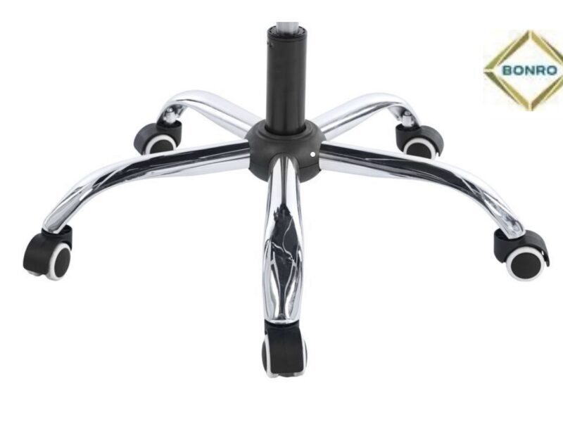 Кресло офисное на колесах Bonro BN-6071 розовое с подставкой для ног (42400294)