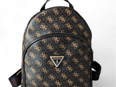 Жіночий коричневий рюкзак guess гесс люкс якість
