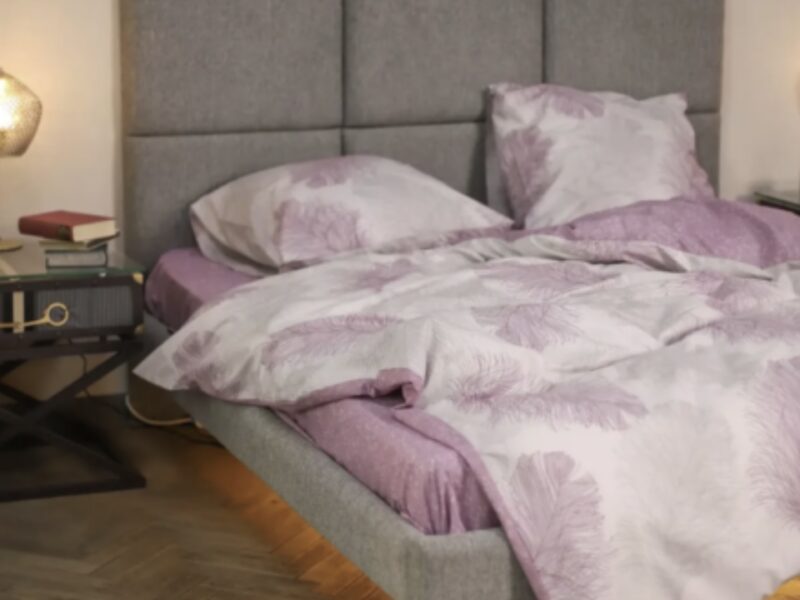 Комплект постільної білизни Viluta Ранфорс № 21158 Бузковий Півтораспальний