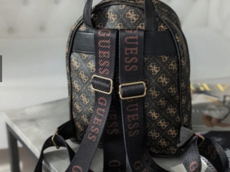 Жіночий коричневий рюкзак guess гесс люкс якість