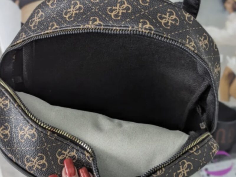 Жіночий коричневий рюкзак guess гесс люкс якість