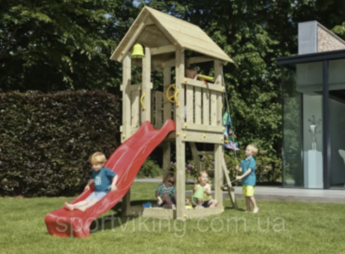 Дитячий майданчик Blue Rabbit KIOSK, будиночок із гіркою Код: KIOSK