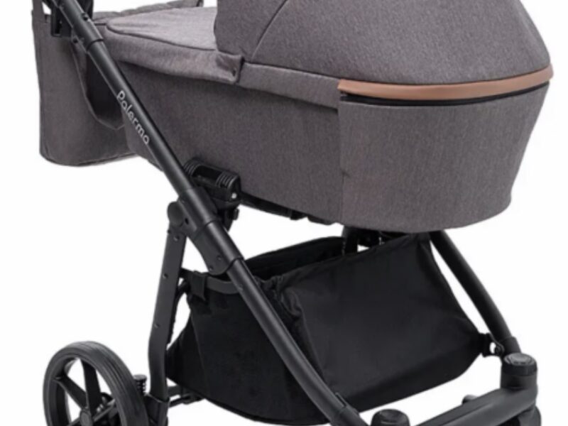 Коляска універсальна 2в1 Bair Palermo (чохол на ніжки, кошик, сумка, підсклянник) Коричнева