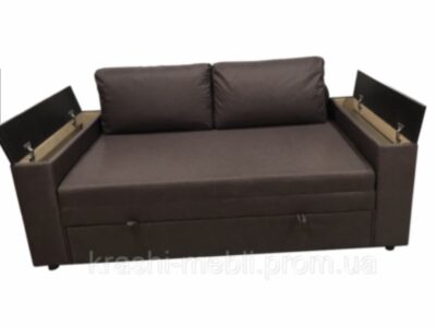 Диван Дукат розкладний, дерев’яні підло коники, ортопедичний двоспальний з нішами для білизни 120/190см недорого