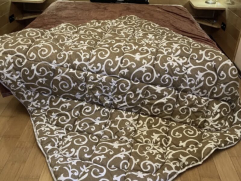 Тепла зимова ковдра на овчині півтораспальна 145*210