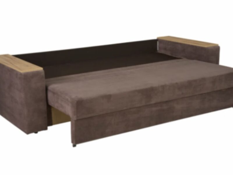 Диван с деревянными подлокотниками «Далас» 240х92х82 см