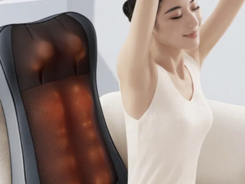 Масажна накидка міні на крісло, масажер для спини, масажер для шиї, спини, плечей