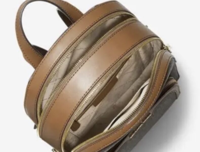 Рюкзак жіночий Michael Kors Jaycee Medium Logo Backpack коричневий