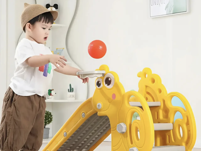 Дитяча гірка 2в1 Terrio “Snail” Жовта 110 см