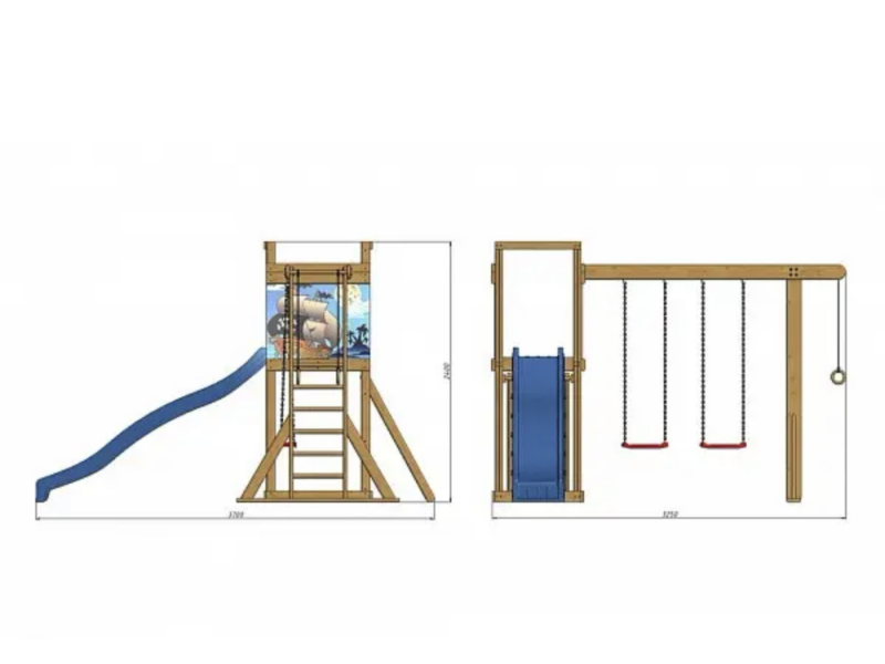 Дитячий майданчик для вулиці SportBaby-15 (ТМ SportBaby)