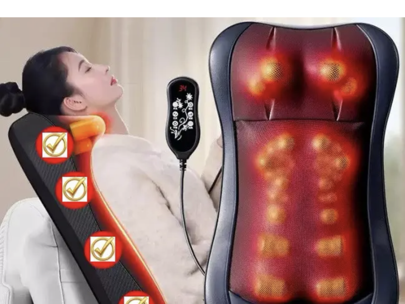 Масажер для спини, міні масажна накидка, масажер для шиї, спини, плечей, попереку