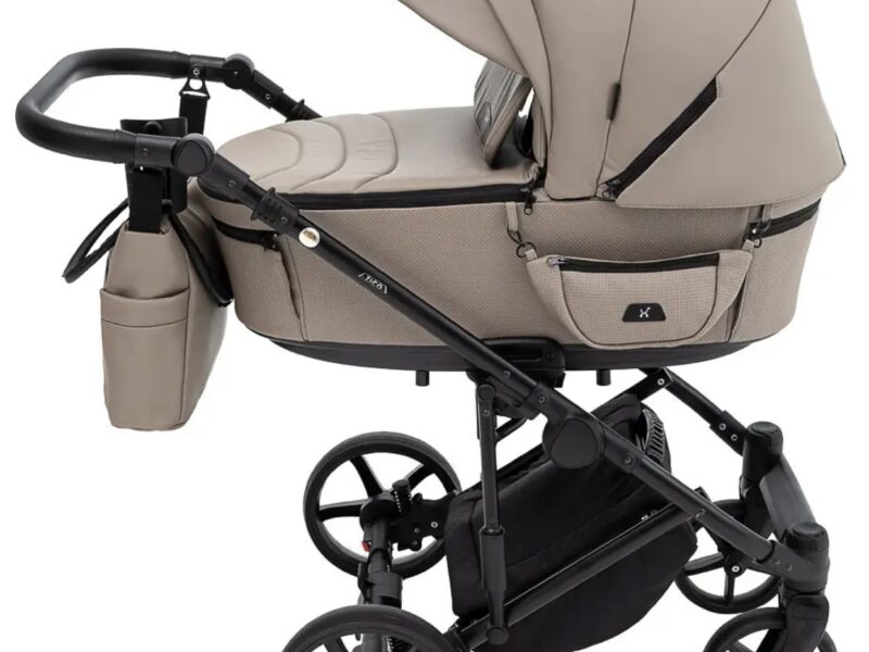 Коляска універсальна 2в1 Adamex Zico Eco (сумка, кошик, чохол на ніжки) Коричнева