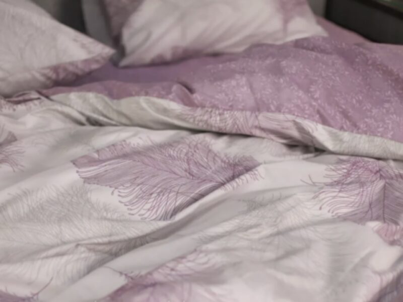 Комплект постільної білизни Viluta Ранфорс № 21158 Бузковий Півтораспальний