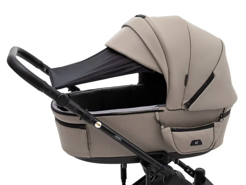 Коляска універсальна 2в1 Adamex Zico Eco (сумка, кошик, чохол на ніжки) Коричнева