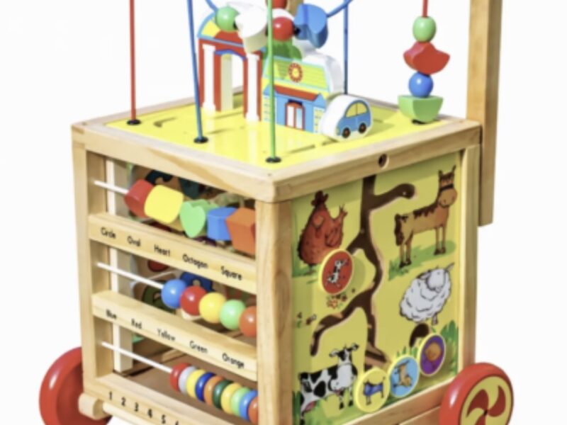 Дерев яний ходунок-куб SmartWalker 6в1 навчальний пхач, розвиваюча іграшка