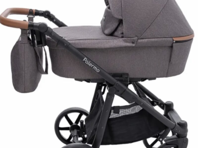 Коляска універсальна 2в1 Bair Palermo (чохол на ніжки, кошик, сумка, підсклянник) Коричнева
