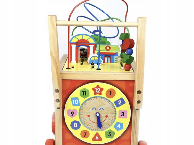 Дерев яний ходунок-куб SmartWalker 6в1 навчальний пхач, розвиваюча іграшка