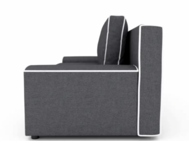 Диван Сереніті (LEON) (200 × 100 см, сірий з кремовим)