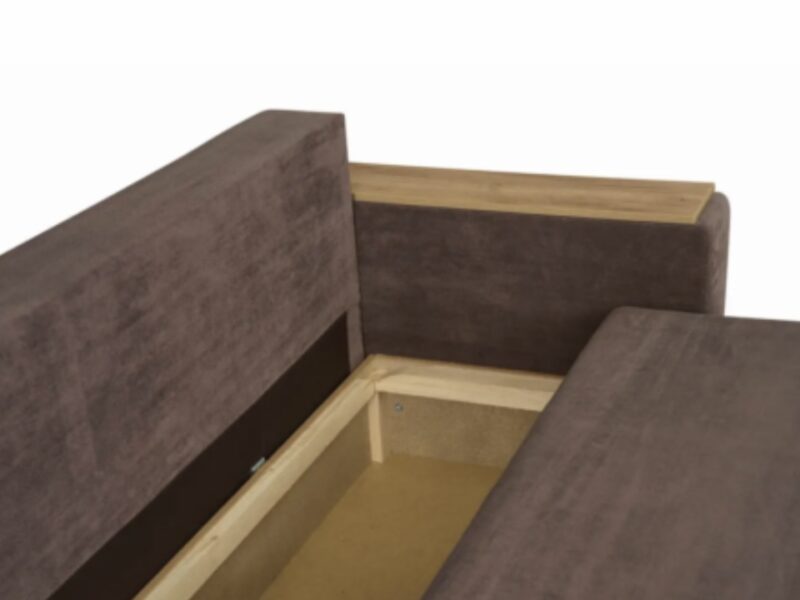 Диван с деревянными подлокотниками «Далас» 240х92х82 см