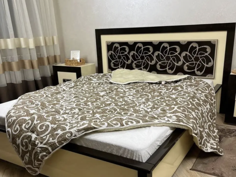 Одеяло овечье с открытым мехом в поликоттоне