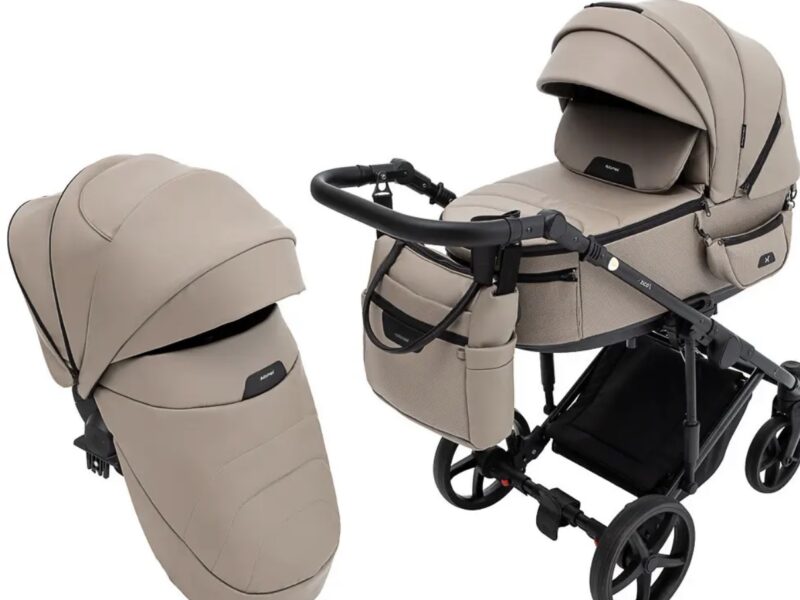 Коляска універсальна 2в1 Adamex Zico Eco (сумка, кошик, чохол на ніжки) Коричнева