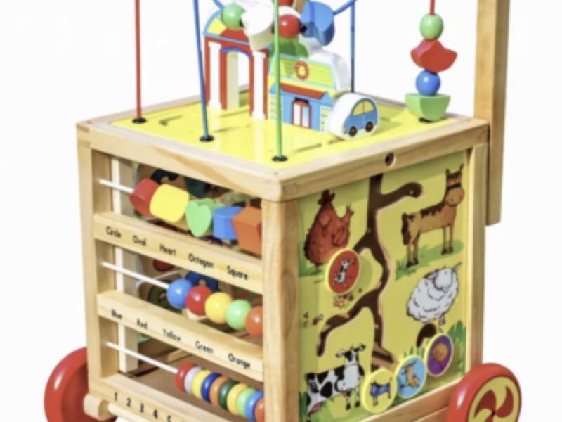 Дерев яний ходунок-куб SmartWalker 6в1 навчальний пхач, розвиваюча іграшка