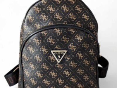 Жіночий коричневий рюкзак guess гесс люкс якість