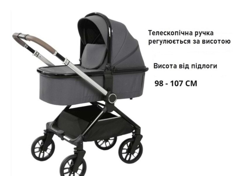 Коляска Дитяча универсальная 2в1 бренд Kidilo D900 black