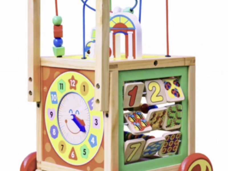 Дерев яний ходунок-куб SmartWalker 6в1 навчальний пхач, розвиваюча іграшка