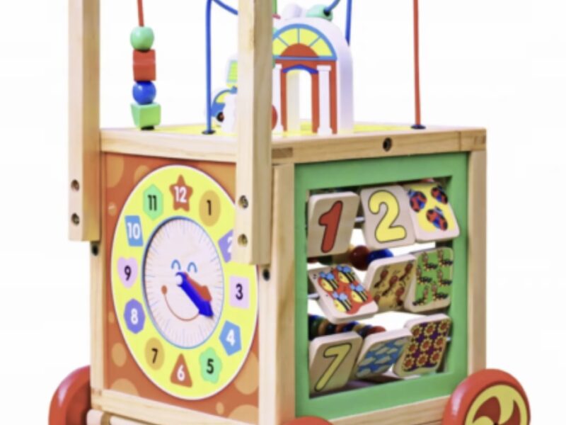 Дерев яний ходунок-куб SmartWalker 6в1 навчальний пхач, розвиваюча іграшка