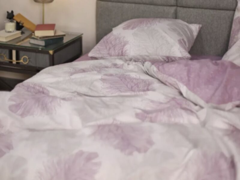 Комплект постільної білизни Viluta Ранфорс № 21158 Бузковий Півтораспальний