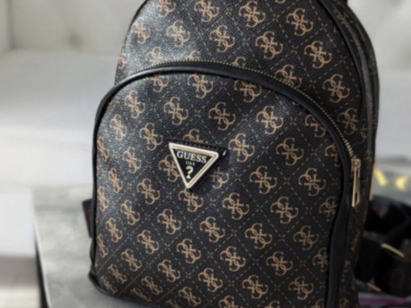 Жіночий коричневий рюкзак guess гесс люкс якість