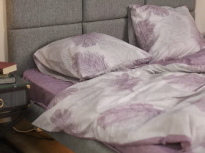 Комплект постільної білизни тм Viluta Ранфорс № 21158 Бузковий рожевий квіти Півтораспальний