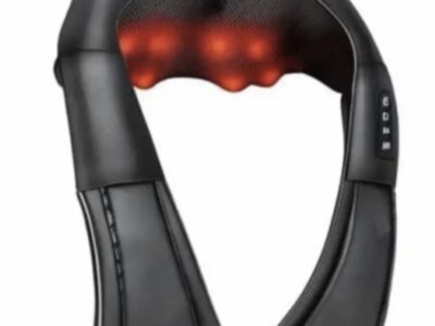 Накидка-масажер iKristin JH-R2 Shiatsu для шиї та спини Black з підігрівом шиац