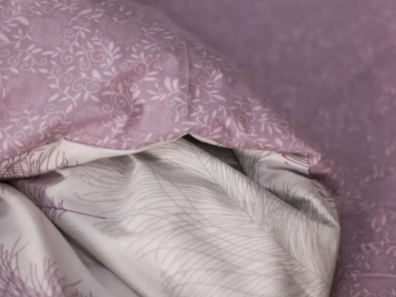 Комплект постільної білизни Viluta Ранфорс № 21158 Бузковий Півтораспальний