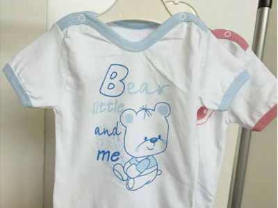 Ясельний боді з коротким рукавом