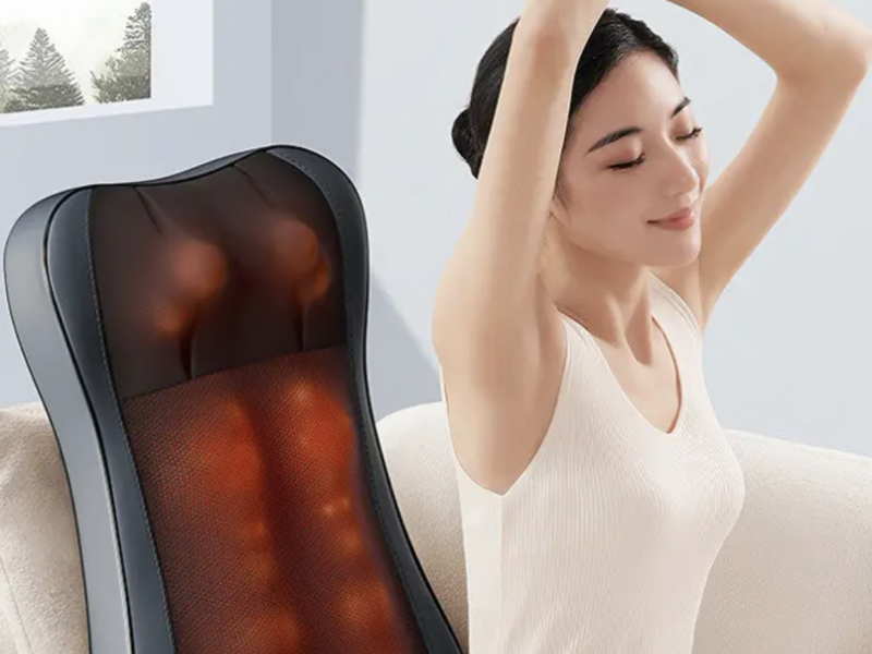 Масажер для спини, міні масажна накидка, масажер для шиї, спини, плечей, попереку