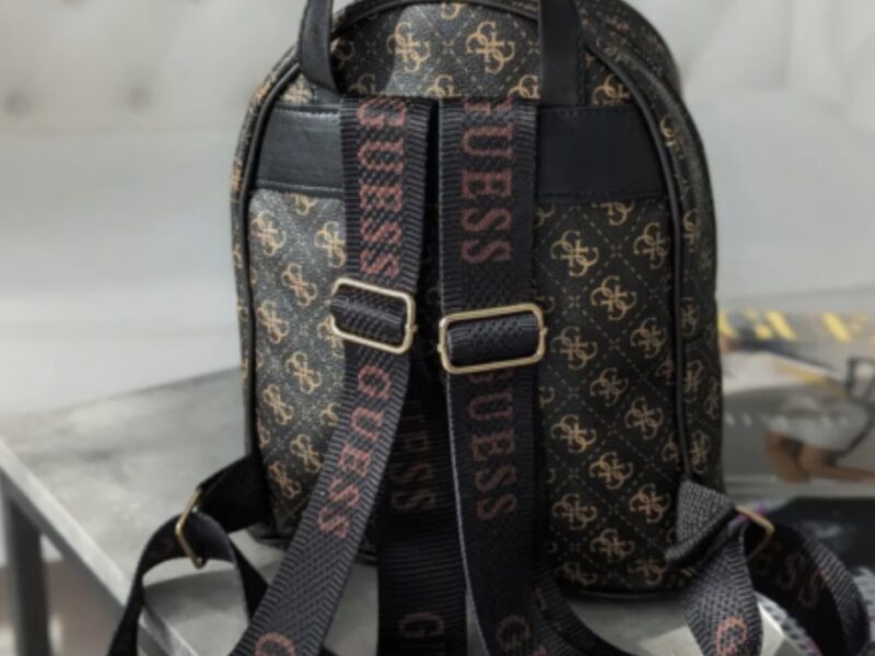 Жіночий коричневий рюкзак guess гесс люкс якість