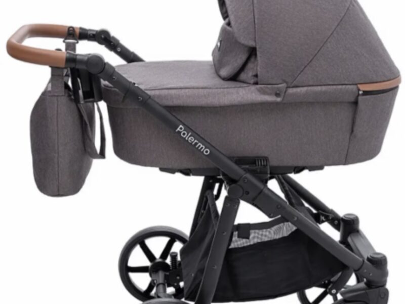 Коляска універсальна 2в1 Bair Palermo (чохол на ніжки, кошик, сумка, підсклянник) Коричнева