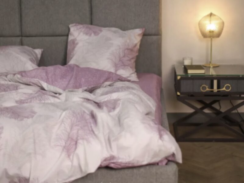 Комплект постільної білизни Viluta Ранфорс № 21158 Бузковий Півтораспальний