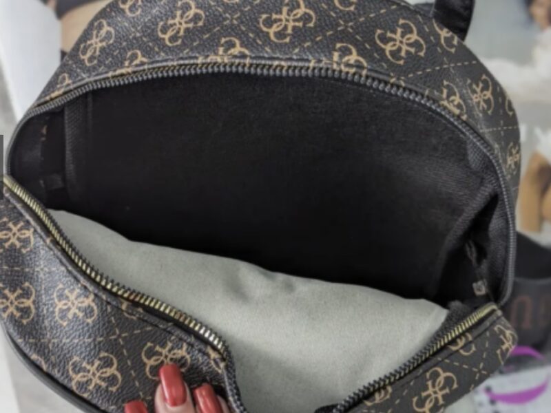 Жіночий коричневий рюкзак guess гесс люкс якість