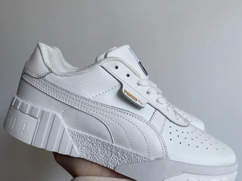 Стильні жіночі кросівки Puma Cali White Пуми Білі (Осінь/ Весна/ Демісезон)